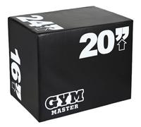 GYM MASTER 3-in-1 Adjustable Plyometric Jump Box, Soft Impact Foam Plyo Box