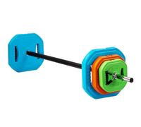 GYM MASTER Adjustable 20KG / 30KG Weight Pump Set - Home Gym Barbell & Color-Coded Plates for Strength Training, Fitness & Pump Workouts - 20KG Set