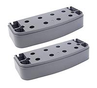 GYM MASTER Adjustable Step Aerobics Workout Platform Stepper - Extension Pair (Grey)