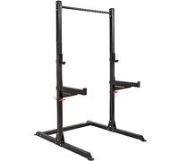 GYM MASTER GM2 Half Power Rack Squat Cage with Optional Cable Pulley System, Weight Storage and Spotters - GM2 Half Rack+Spotters