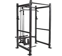 GYM MASTER GM3 Weight Lifting Power Rack Squat Cage with Dual Cable System