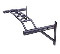 GYM MASTER Heavy Duty Wall Mounted Pull Up Bar with Multi-Grip Handles 1.2m