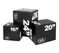 GYM MASTER High Density Foam Plyo Jump Boxes - Full Set of 3-12" | 16" | 18" | 20" | 24" | 30"