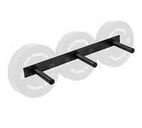 GYM MASTER Olympic 2" Weight Plate Wall Mounted Storage Rack - Vertical or Horizontal
