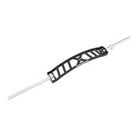 GYM MASTER Olympic Cambered Multi Grip Football | Swiss Bar in Black