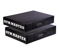 GYM MASTER Pair of Weight Lifting Crash Pads Barbell Silencer Foam Deadlift Drop Mats - Black