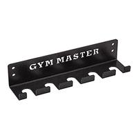 GYM MASTER Vertical Wall Mounted Olympic 2" Barbell Storage Hanging Rack - 5 Bar Storage Rack