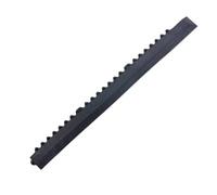 Gym Mat Interlocking Edge Finishing Strip - Corner Piece - 100Cm Long - Male - Black