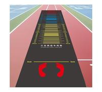 Gym Mat,Standing Long Jump, Practice Test Pad, Wear-Resistant Physical Training,Kids/Adult Cushion,3.5mm Thick(Gray)