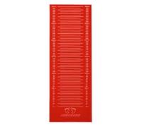 Gym Mat,Standing Long Jump, Practice Test Pad,Workout Stretching Yoga With Scale,PVC(Red,350x90cm)
