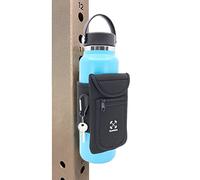 Gym Mate Magnetic Water Bottle Sleeve Pouch for Gym. Attaches Magnetically to Metal Surface so Your Bottle is Always Within Reach. Accessory Pockets for Cell Phones, Key, Cards, Headphones.