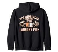 GYM MEMBERSHIP SPONSORED BY MY LAUNDRY PILE Zip Hoodie