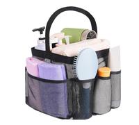 Gym Mesh Shower Bag,Mesh Shower Bag, Quick Dry Hanging Shower Tote Bag, Quick Dry Portable Shower Bag for College Students, Girls and Boys, Single Handle 8 Pockets, Consulte la descripción, See