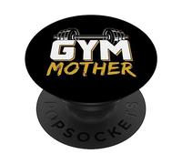 Gym Mother Training Workout Weightlifting Fitness Mom Mommy PopSockets Adhesive PopGrip