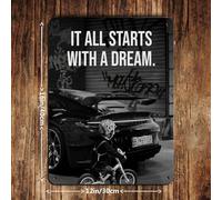 Gym Motivation Tin Sign Vintage Metal Pub Club Cafe Bar Home Wall Art Decoration Poster Retro 12x16inch(30x40cm)