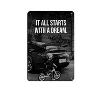 Gym Motivation Tin Sign Vintage Metal Pub Club Cafe Bar Home Wall Art Decoration Poster Retro 8x12inch(20x30cm)