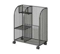 Gym Organizer Mat Storage Rack Vertical Rack And Large Capacity Equipment Display Stand Suitable for L, Black