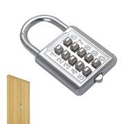 Gym Padlock with Code | 8/10 Digits Combo Locks for Lockers - Digital Code Padlock,for Fence, Students, Sports Locker