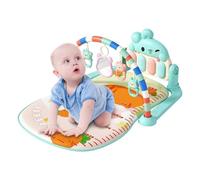 Gym Play Mat - Animal-Themed Pedal Piano With Lights & Music | Interactive Educational Crawling Mat For Sensory Development | Piano Play Ḿat For Nursery, Home & Travel