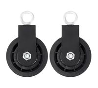 Gym Pulley Wheel - 2 Piece Fitness Roller, 15.3x9x3.1cm Training Wheel for Workout, Steel Spinner with Smooth Rotation, Exercise Gear, Strength Wheels for Clotheslines and Cranes