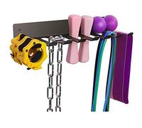 Gym Rack Organizer Heavy Duty Resistancè Band Storage Rack Gym Hooks Barbells Bands Row Handles for Gym (6 holes)