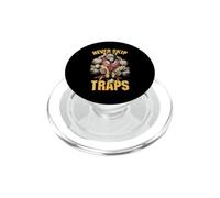Gym Rat Never Skip Traps Trapezius Funny Muscle Mouse Trap PopSockets PopGrip for MagSafe