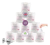 Gym Refill Wipes - Pack of 10-1,000 Per Pack - 10,000 Wipes | Gymitize, Alcohol Free, Antibacterial, Antiviral, Non-Toxic, Recyclable, Made in the UK, Advanced Barrier Technology