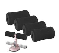 Gym Roller Foam - 4 Pack Bone Shaped Sponge Grips | Foam Foot Pads | Home Fitness Accessories Fitness Equipment | Exercise Machine Attachments for Leg Extension of Home Workouts