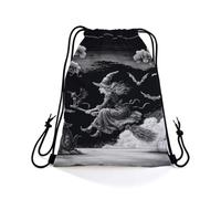 Gym Sack Engraving Witch Storage Backpack Camping 36x42cm | Sack Fashion Drawstring Bag for Adults Running Gym