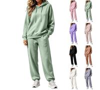Gym Sets for Women 2 piece Tracksuit Womens Full Set Plus Size Ladies Coordinates Trousers and Top Ladies Tracksuit Sets Lightweight Hoodies Women and Womens Lounge wear