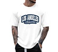 Gym Shirts Men Breathable Sport T-Shirts Moisture Wicking Workout Training Short Sleeve Tops Quick Dry Running Shirt Men Shirt Men's Activewear Shirts & tees Tees (White,XXXXL)