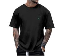Gym Shirts Men Short Sleeve Sport T-Shirts Breathable Moisture Wicking Athletic Running Tops Quick Dry Workout Shirt Activewear Undershirts Grunge Clothing (Black,5XL)