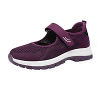 Gym Shoes Women Arch Support Walking Shoes,Orthotic Non Slip Sneakers Comfort Working Shoes for Foot Pain Relief Purple