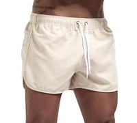Gym Shorts for Men UK Zip Pockets Waterproof Quick Dry Surfing Boardshorts Comfortable Fit Clasic Style Elasticated Waist Lightweight Lounge Bottoms with Compressin Wedding Gifts