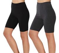 Gym Shorts for Women High Waisted 2PC Yoga Shorts Biker Workout Running Cycling Athletic Shorts Buttery Soft Stretchy Seamless Tummy Control Short Leggings Comfort Solid Hot Pants Stretch Tights