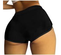 Gym Shorts Women Scrunch Butt , Yoga Shorts For Women Elasticated Waist Solid Colour Summer Shorts For Women Stretch Tights Running Shorts Womens Sexy Slim Skinny Hot Pants Shorts Women Boxer Shorts