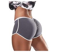 Gym Shorts Women's Cycling Shorts Sports Shorts Fitness Yoga Training Shorts Hot Pants Boxer Shorts Yoga Shorts Shorts Sports Trousers Activewear for Women Underwear Sportswear, gray, XL