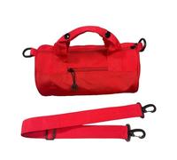 Gym Shoulder Bag, Training Barrel Bag, Large Storage Carrier, Adjustable Strap Tool, Sports Travel Accessory, 45x25cm for Hiking, Dance, red, Consulte la descripción, See description
