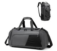 Gym Sports Bag for Men,40L Waterproof Gym Duffle Bag with Shoes Compartment and Wet Pocket,Travel Duffel Bag with Shoulder Strap and Backpack