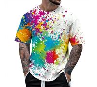 Gym T Shirts Men Quick Dry Sport Tops for Men Light Running Shirts Moisture Wicking Athletic Shirts Breathable Cool Workout Shirts Mens t Shirts Large Cricket Tops Men Sale (White, XXXL)