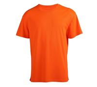 Gym T Shirts Men UK Clearance Adult Workout Short Sleeve T-Shirts Solid Color Active Athletic Running Tops Plain Fast Drying Sports Style Tshirts Lightweight Breathable Crew Neck Tees Orange