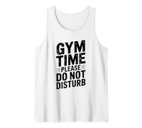 Gym Time Please Do Not Disturb Funny Workout Humor Tank Top