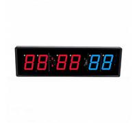 Gym Timer, 15.75 Inch Large LED Display Remote Control Workout Interval Timer Supports Multiple Modes with Countdown Up Stopwatch for Home Gym Fitness Training