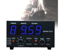 Gym Timer, Boxing Interval Timer with LED Display, Adjustable Time and Sound, Scoreboard Timer for MMA, Muay Thai, Kickboxing, Training, Workout