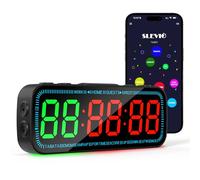 Gym Timer Clock Bluetooth App Controlled Magnetic Workout Interval Timer, Home Large LED Digital Display, Countdown Clock for Score Crossfit, Tabata, HIIT, EMOM, Boxing