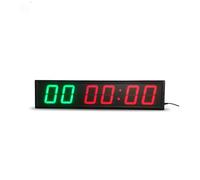 Gym Timer, Freight Free 4'' 6Digits LED Countdown Clock Workout Timer for Garage Home Gym Crossfit Training EMOM Tabata Fitness