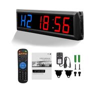 Gym Timer, Gym Clock with Stopwatch, Count Down/Up, 2.3 inch Digital Wall Clock Interval Timer for Home Training TABATA