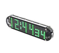 Gym Timer, LED Timer Gym Training Interval Device Alarm Clock Kit High Precision and Durable DIY Digital Dot Matrix Countdown with Temperature, Date, W nd Time Display