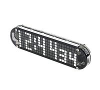 Gym Timer, LED Timer Gym Training Interval Device Alarm Clock Kit High Precision and Durable DIY Digital Dot Matrix Countdown with Temperature, Date, W nd Time Display