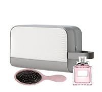 Gym Toiletry Bag - Waterproof Beach Gym Bag Storage - Shower Scent Large Capacity with Zipper Travel Accessories Storage Organizer, Fog Ash, Se référer au descriptif, Refer to description